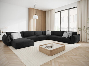 Панорамный правый диван Vanda, 8 мест, темно-серый цвет цена и информация | Угловые диваны | kaup24.ee