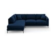 Vasakpoolne nurgadiivan velvet sofa Venus, 5 istekohta, tumesinine hind ja info | Nurgadiivanid ja nurgadiivanvoodid | kaup24.ee