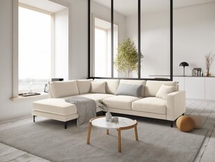 Vasakpoolne nurgadiivan sofa Venus, 5 istekohta, tumebeež v. цена и информация | Угловые диваны | kaup24.ee