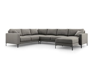 Panoraam vasakpoolne nurgadiivan velvet sofa Venus, 6 istekohta, helehall цена и информация | Угловые диваны | kaup24.ee