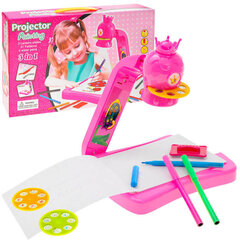 Lauaprojektor koos krooni ja pliiatsiga, roosa цена и информация | Развивающие игрушки | kaup24.ee