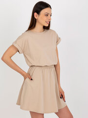 Naiste Basic kleit, beež hind ja info | Kleidid | kaup24.ee