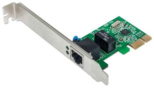 Intellinet PCI-Express 1x RJ45 Gigabit Ethernet võrgukaart hind ja info | Komponentide tarvikud | kaup24.ee