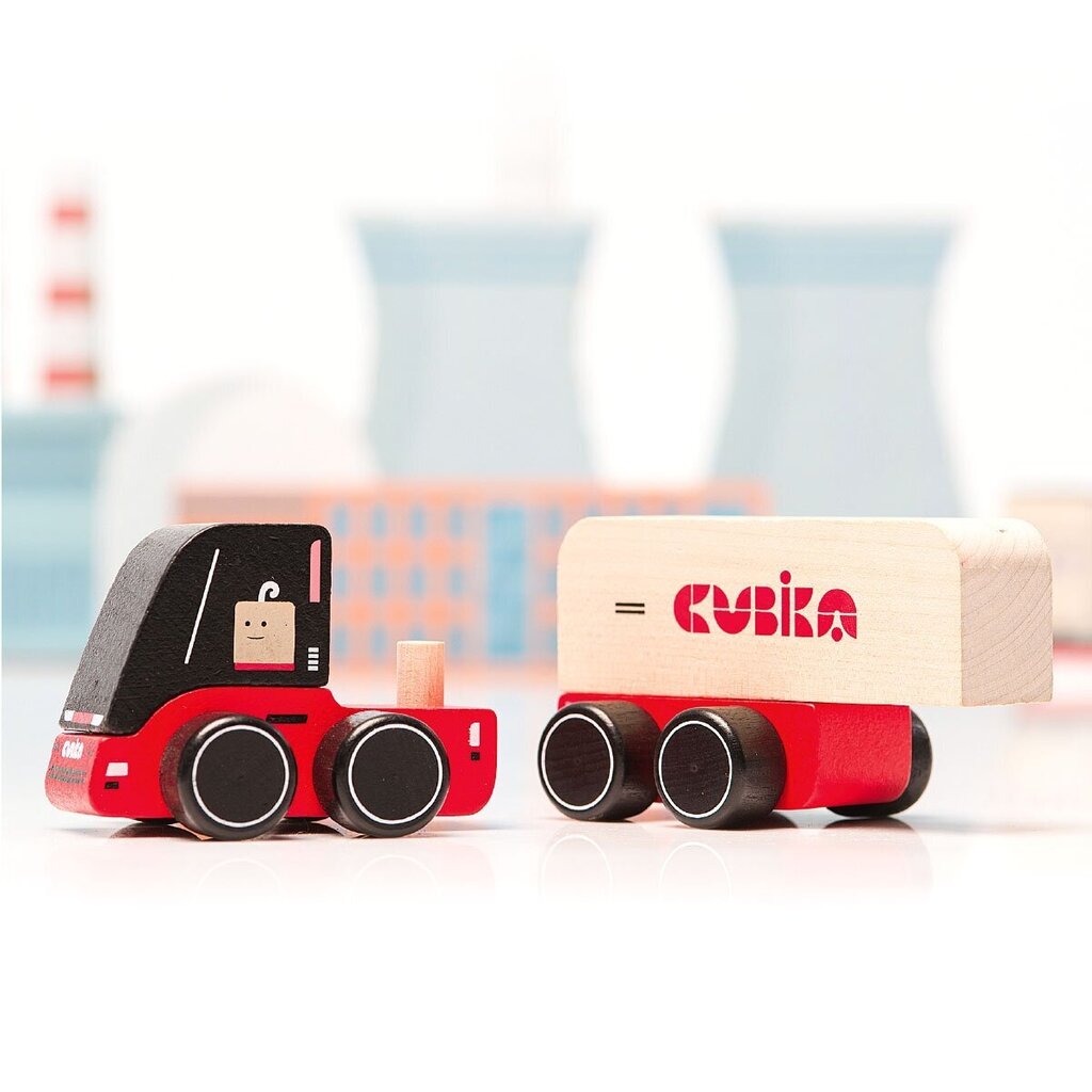 Puidust autod Veoauto Cubika_1 hind ja info | Poiste mänguasjad | kaup24.ee