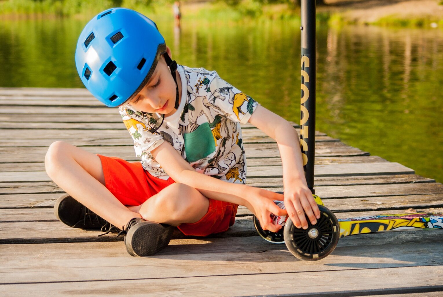 Mini Scooter tasakaaluliikur Kollane hind ja info | Tõukerattad | kaup24.ee