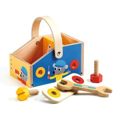 Puidust rollimäng väikestele - Tööriistakomplekt Djeco DJ06649 hind ja info | Imikute mänguasjad | kaup24.ee