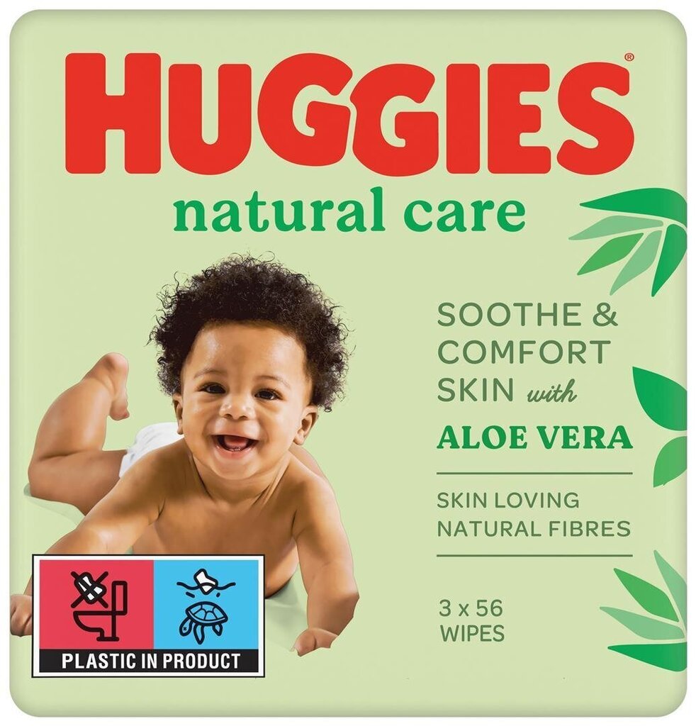 Huggies Wet Wapes Naturalcare 168PC., 4 pakendit цена и информация | Niisked salvrätikud | kaup24.ee