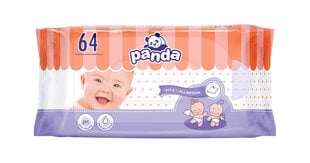 Panda Wet Wipes, 64pc, 6 набор упаковки цена и информация | Влажные салфетки | kaup24.ee