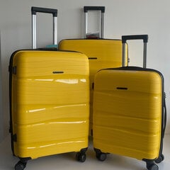 Keskmine reisikohver Airtex 283/M, kollane цена и информация | Чемоданы, дорожные сумки | kaup24.ee