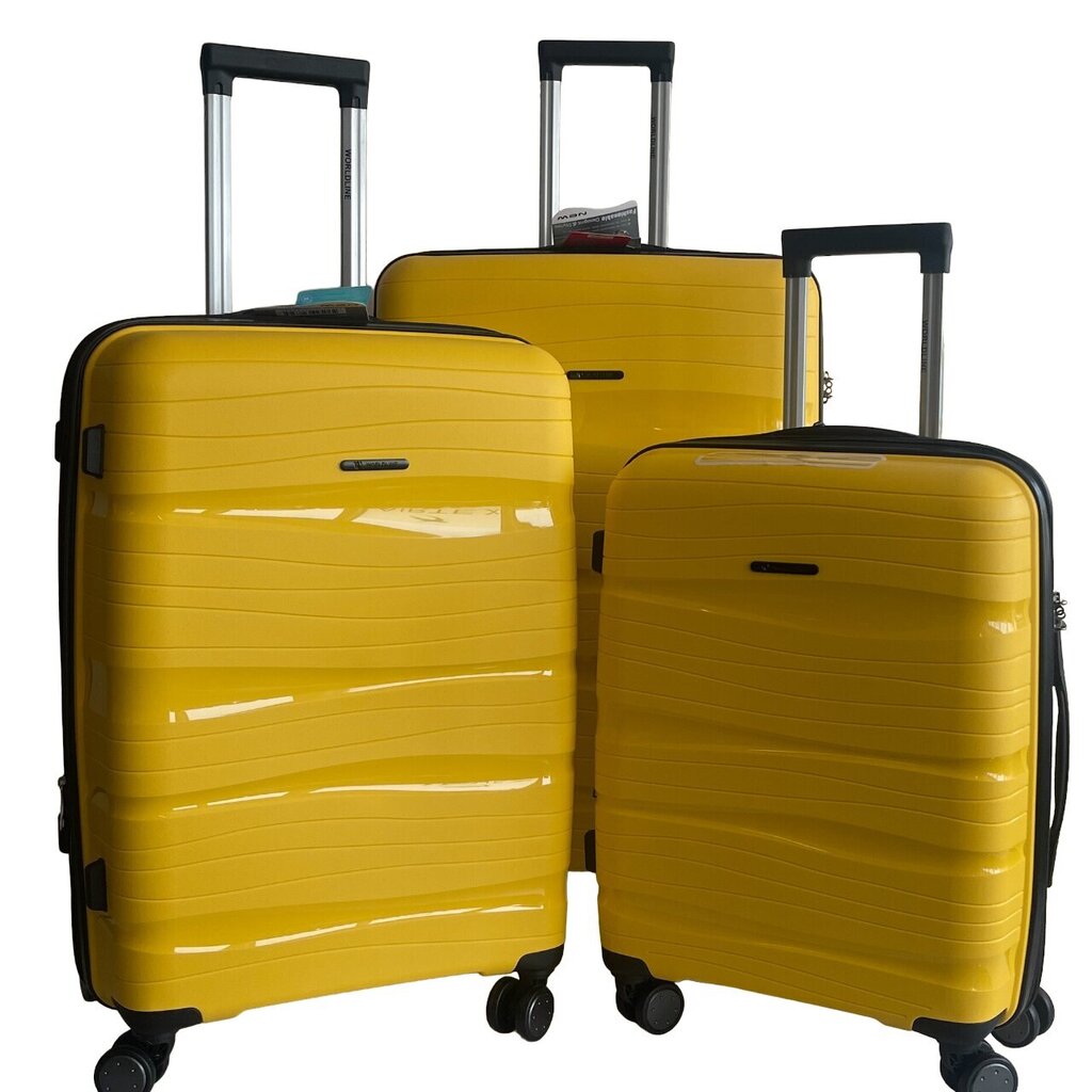 Suur reisikohver Airtex 283/L, kollane hind ja info | Kohvrid, reisikotid | kaup24.ee