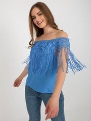 Женская синяя испанская блузка 2016103401871 цена и информация | Женские блузки, рубашки | kaup24.ee