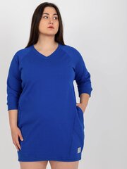 Naiste kleit Plus Size 2016103402434, sinine цена и информация | Платья | kaup24.ee