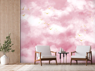 Фотообои с инструментом и клеем - Небо над лесом (розового цвета), 400x280 см цена и информация | Фотообои | kaup24.ee