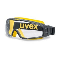 Защитные очки Uvex U-SONIC, устойчивые к царапинам, незапотевающие, серо-желтые цена и информация | Головные катушки | kaup24.ee
