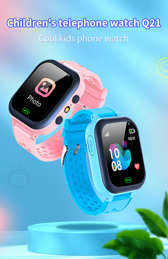 Happyjoe Qudro Pink nutikell lastele koos kõnefunktsiooni, asukoha jälgimise, kaamera, muusikamängija ja mängudega цена и информация | Nutikellad (smartwatch) | kaup24.ee