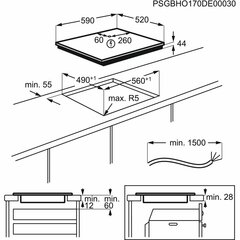 Induktsioonplaat Zanussi ZITX633K 60 cm 59 cm цена и информация | Варочные поверхности | kaup24.ee