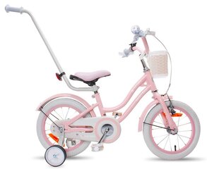 Детский велосипед Sun Baby J03.023.2.7 - СЕРЕБРЯНАЯ ЛУНА - СЕРДЦЕ 14', розовый цена и информация | Велосипеды | kaup24.ee