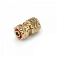 Kiirkonnektor ilma peatuseta 1/2" Stop - Brass цена и информация | Оборудование для полива | kaup24.ee