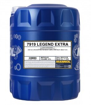 Mootoriõli Mannol 7919 Legend Extra 0W-30, 20l hind ja info | Mootoriõlid | kaup24.ee