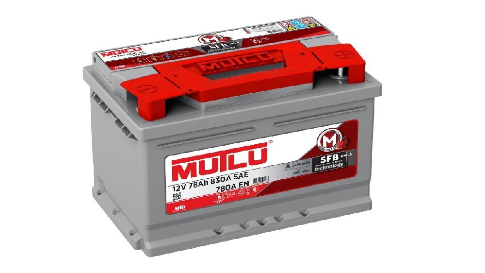 Mutlu aku 78Ah, 780A, 12V, 278x175x190mm hind ja info | Akud | kaup24.ee