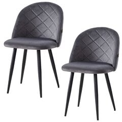 2 tooli komplekt Viking, Glamour, tumedashall värv. hind ja info | Söögilaua toolid, köögitoolid | kaup24.ee