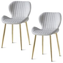 2 tooli komplekt Viking, Diana, hall hind ja info | Söögilaua toolid, köögitoolid | kaup24.ee