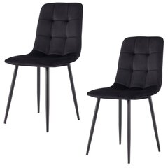 2 tooli komplekt Viking, Kate, must hind ja info | Söögitoolid, baaritoolid | kaup24.ee