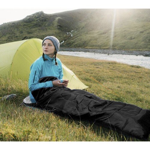 Magamiskott Tourist Modux, 147 x 175 - 210 cm, must hind ja info | Magamiskotid | kaup24.ee