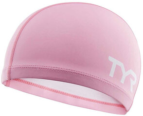 Ujumismüts TYR Silicone Coated Jr. Pink, 10 a. + hind ja info | Ujumismütsid | kaup24.ee