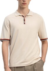 Мужская рубашка-поло Spiez, бежовая цена и информация | Мужские рубашки | kaup24.ee