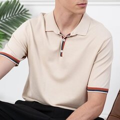 Мужская рубашка-поло Spiez, бежовая цена и информация | Мужские рубашки | kaup24.ee