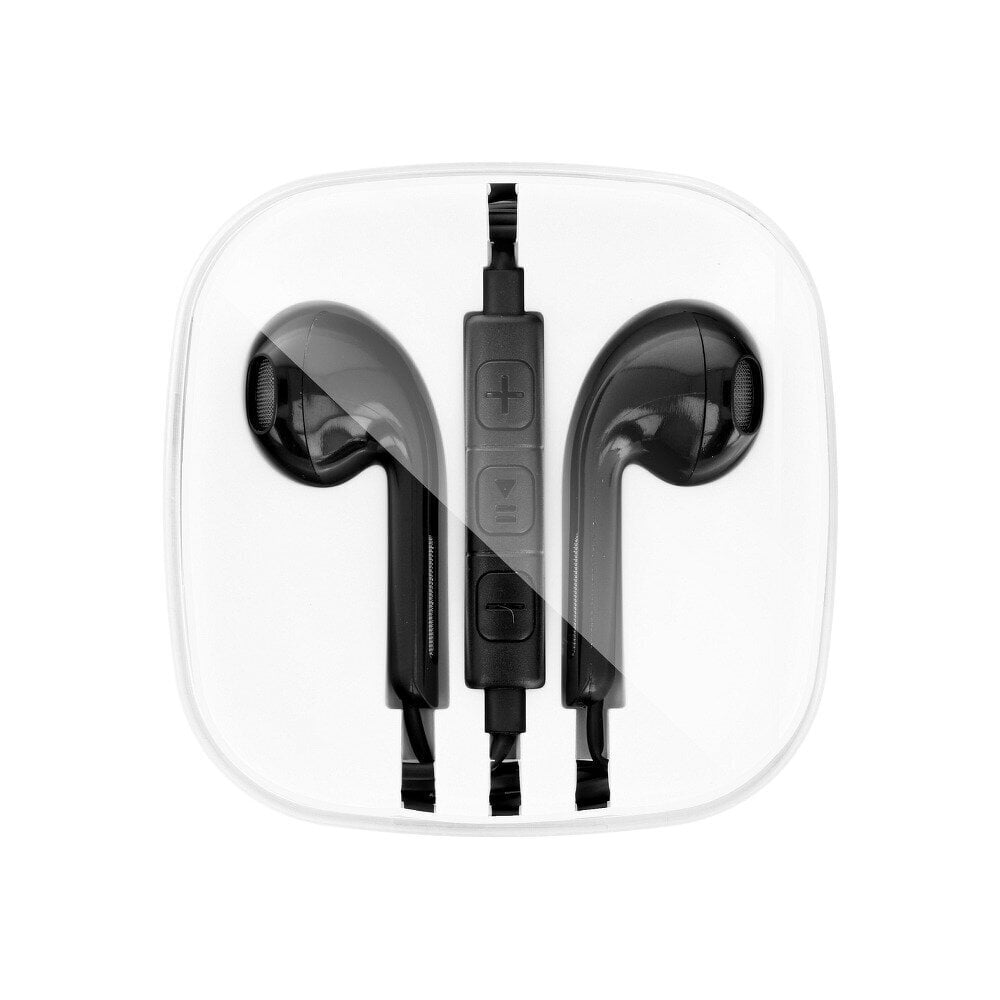 Stereokõrvaklapid Apple Iphone Jack 3,5mm must hind ja info | Kõrvaklapid | kaup24.ee