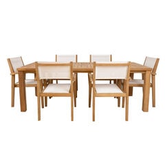 Dining set BALI table and 6 chairs цена и информация | Комплекты уличной мебели | kaup24.ee