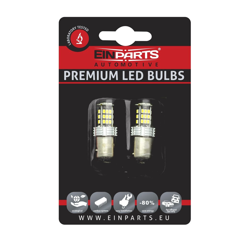 Auto LED Pirnid EinParts P21/5W 6000K CanBus 12V - 2 tk цена и информация | Autopirnid | kaup24.ee