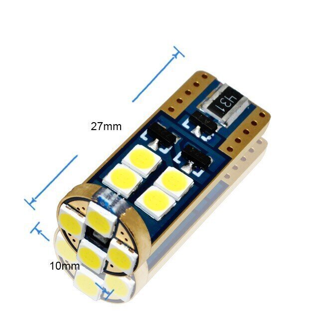 Auto LED Pirnid EinParts W5W 6000K CanBus 12V - 2 tk hind ja info | Autopirnid | kaup24.ee