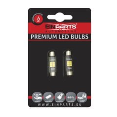 Auto LED Pirnid EinParts C10W Festoon 39mm 5000K CanBus 12V - 2 tk hind ja info | Autopirnid | kaup24.ee