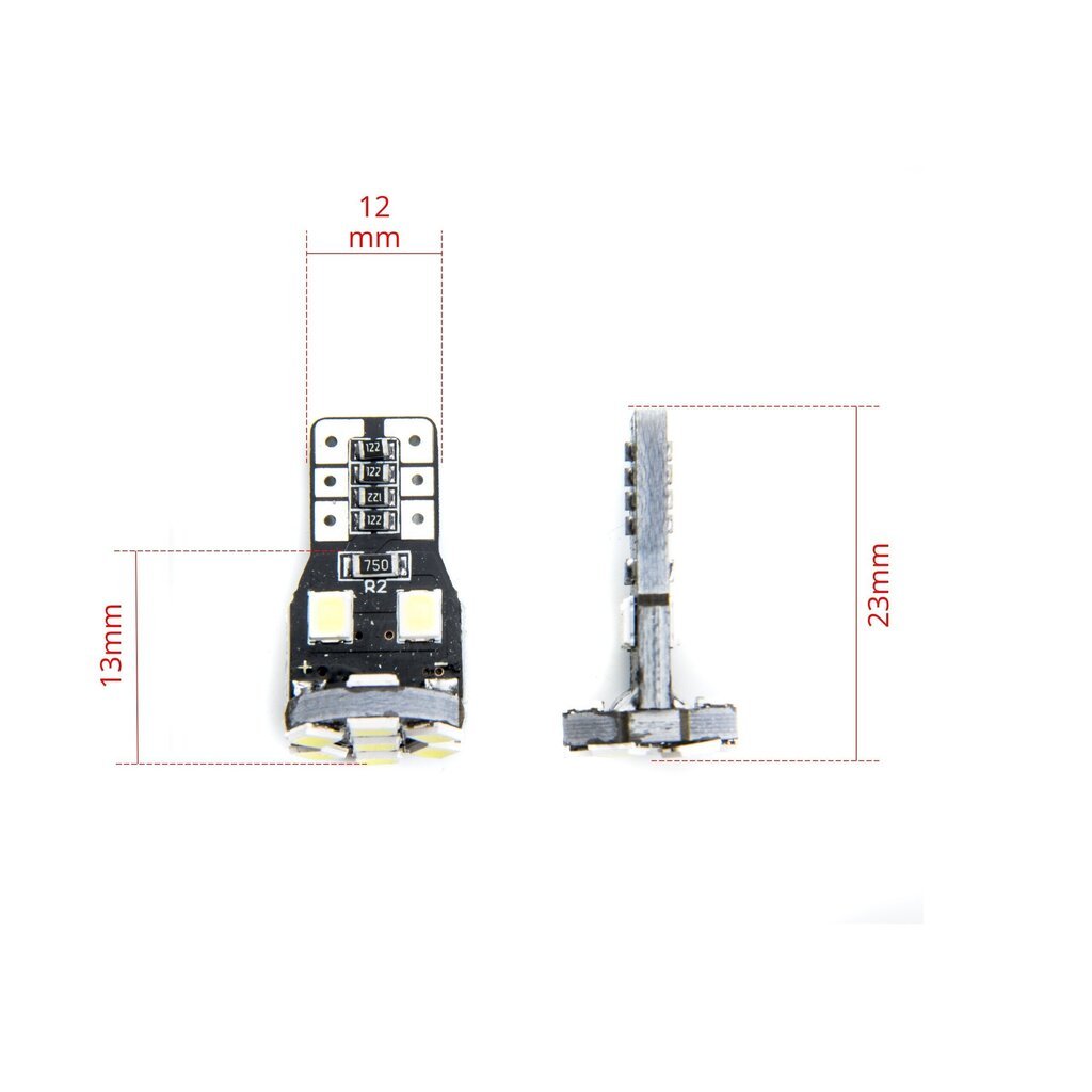 Auto LED Pirnid EinParts W5W 6000K CanBus 12V - 2 tk hind ja info | Autopirnid | kaup24.ee