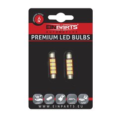 Auto LED Pirnid EinParts C10W Festoon 39mm 6000K CanBus 12V - 2 tk цена и информация | Автомобильные лампочки | kaup24.ee