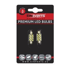 Auto LED Pirnid EinParts C5W Festoon 36mm 6000K 12V - 2 tk цена и информация | Автомобильные лампочки | kaup24.ee