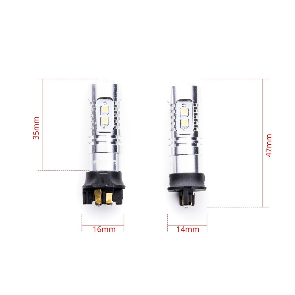 Auto LED Pirnid EinParts PW24W 6000K 12V - 2 tk hind ja info | Autopirnid | kaup24.ee