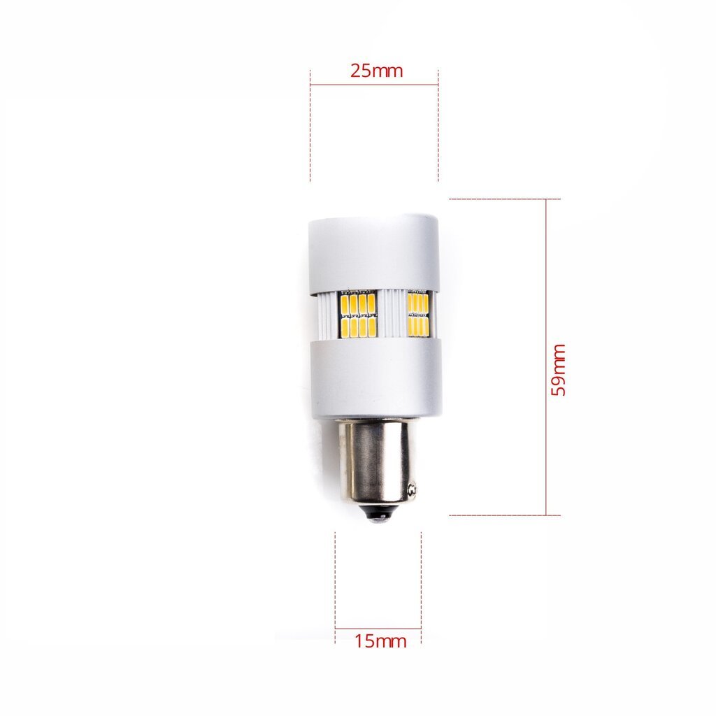 Auto LED Pirnid EinParts PY21W 1700-1800K CanBus 12V - 2 tk цена и информация | Autopirnid | kaup24.ee