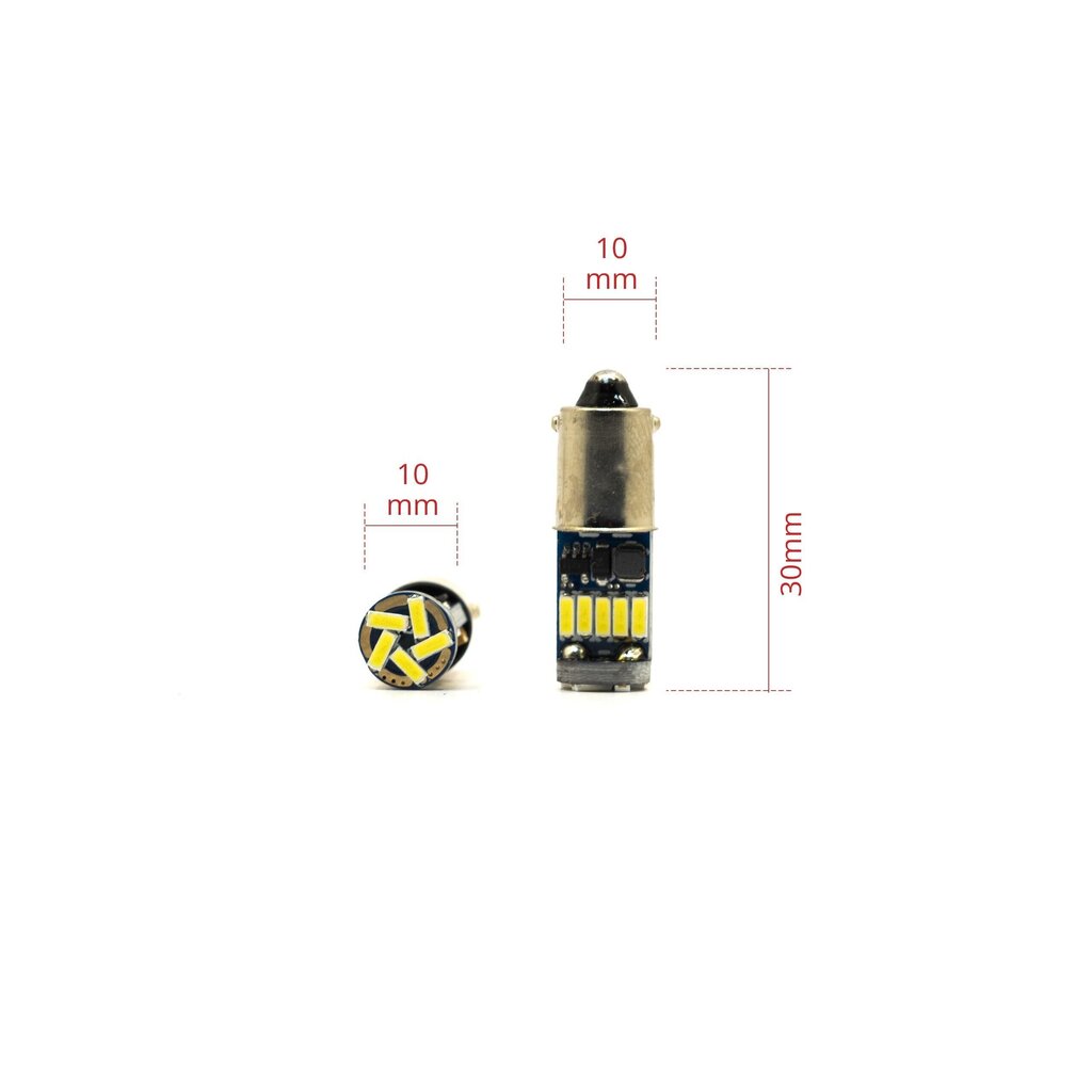 Auto LED Pirnid EinParts T4W 6000K CanBus 12V - 2 tk цена и информация | Autopirnid | kaup24.ee