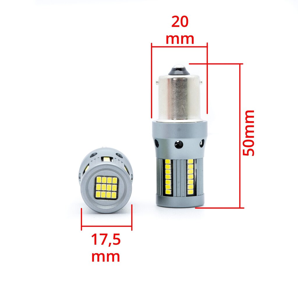 Auto LED Pirnid EinParts P21W 6000K CanBus 12V - 2 tk hind ja info | Autopirnid | kaup24.ee