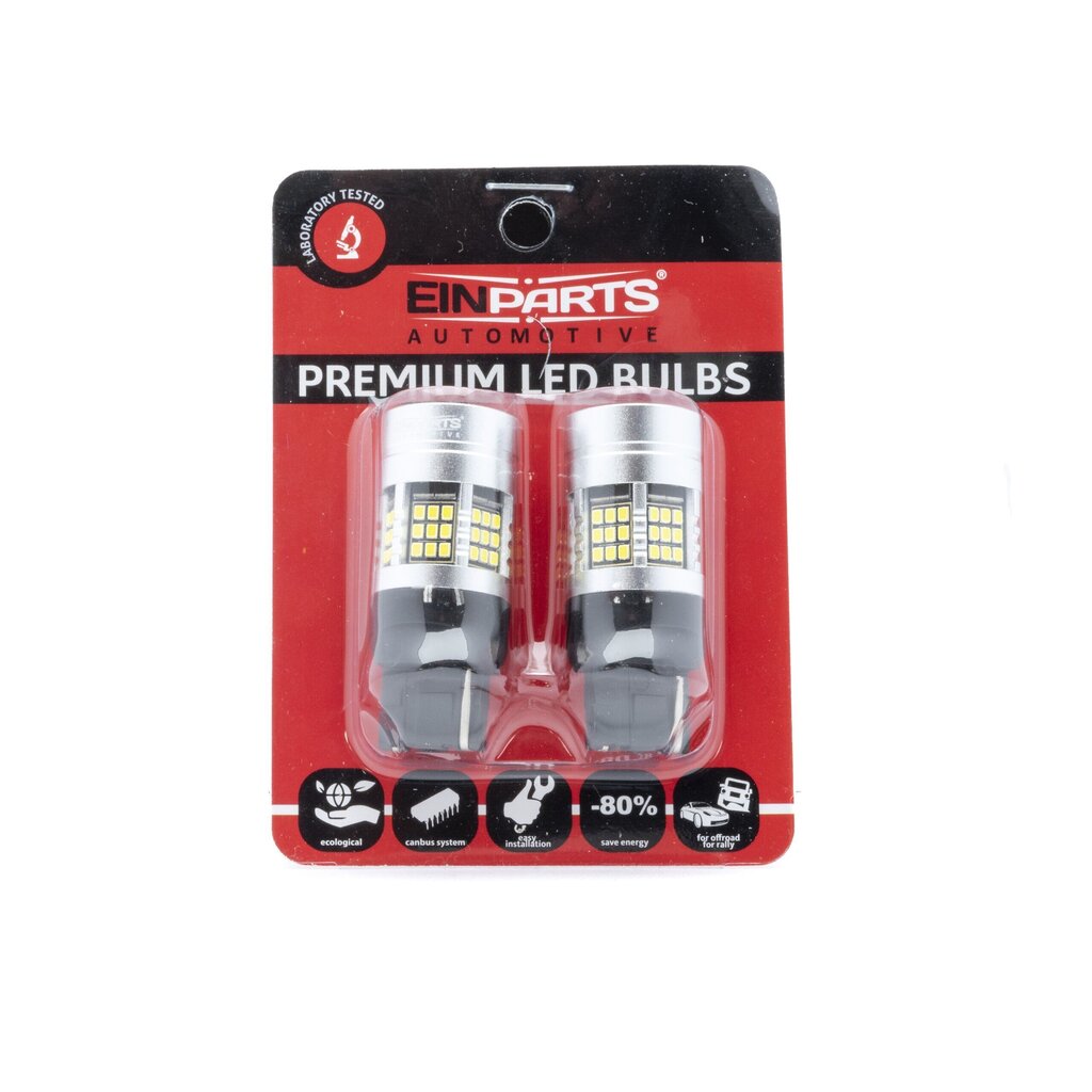 Auto LED Pirnid EinParts W21W 6000K CanBus 12V - 2 tk hind ja info | Autopirnid | kaup24.ee