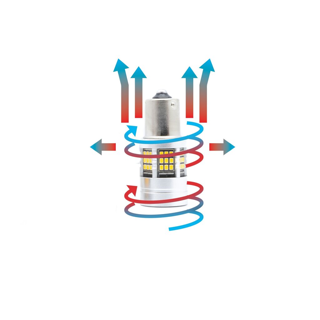 Auto LED Pirnid EinParts P21W 1700-1800K CanBus 12V - 2 tk цена и информация | Autopirnid | kaup24.ee