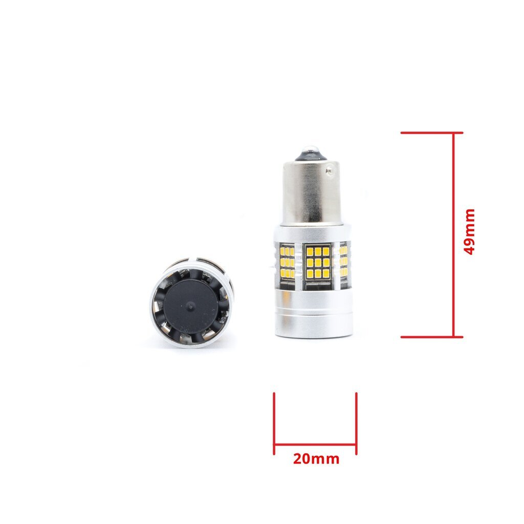 Auto LED Pirnid EinParts P21W 1700-1800K CanBus 12V - 2 tk hind ja info | Autopirnid | kaup24.ee