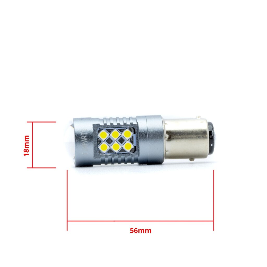 Auto LED Pirnid EinParts P21/5W 6000K CanBus 12V - 2 tk hind ja info | Autopirnid | kaup24.ee