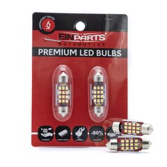 Лампа автомобильная светодиодная EinParts C5W Festoon 36mm 6000K CanBus 12/24V - 2 шт. цена и информация | Автомобильная ксеноновая лампа D2R 6000К (Китай) | kaup24.ee