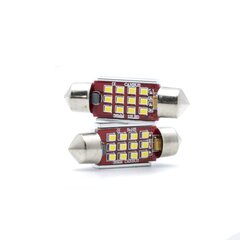 Лампа автомобильная светодиодная EinParts C5W Festoon 36mm 6000K CanBus 12/24V - 2 шт. цена и информация | Автомобильная ксеноновая лампа D2R 6000К (Китай) | kaup24.ee