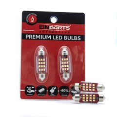 Auto LED Pirnid EinParts C5W Festoon 39mm 6000K CanBus 12/24V - 2 tk цена и информация | Автомобильные лампочки | kaup24.ee